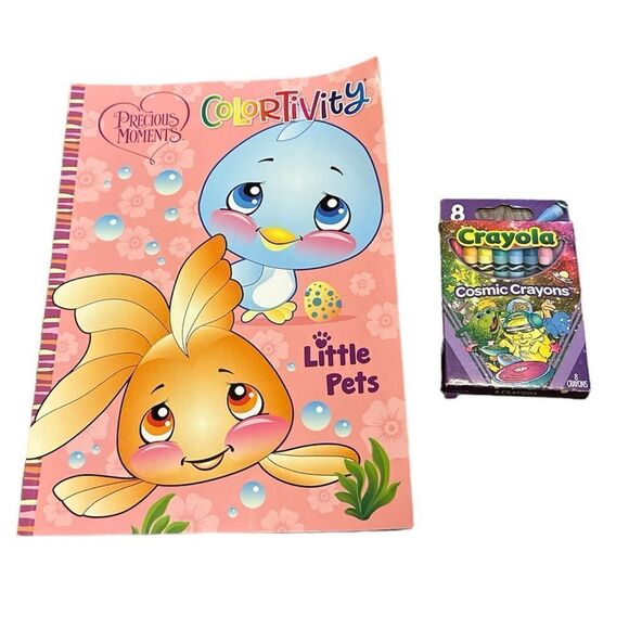 Precious Moments Little Pets Jumbo Coloring & Activity Book | Kids Fun Gift USA - Picture 1 of 5